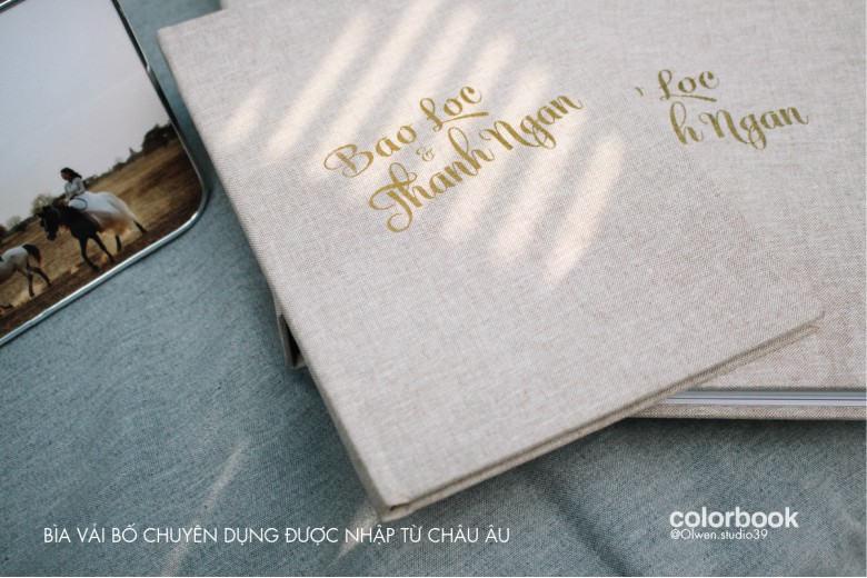 Bộ sưu tập PHOTOBOOK CAO CẤP SIÊU SẮC NÉT_BÌA VẢI BỐ ÉP VÀNG